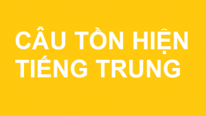 Hình ảnh Câu tồn hiện trong tiếng Trung 1