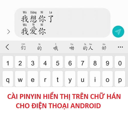 Năm 2024, Pinyin trên chữ Hán đang rất phổ biến và trở thành một phương tiện hỗ trợ học tập hữu ích cho người học tiếng Trung. Để truy cập chức năng này, bạn chỉ cần nhấn vào biểu tượng Pinyin trên bàn phím của mình và bắt đầu gõ tiếng Trung. Hãy xem hình ảnh liên quan tới Pinyin trên chữ Hán để khám phá hơn về tính năng này nhé!