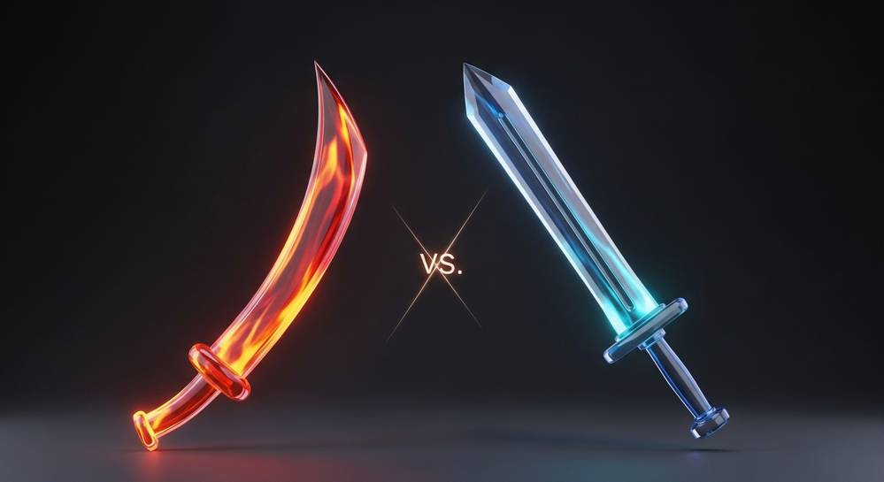 Bảng so sánh nhanh giữa đao và kiếm